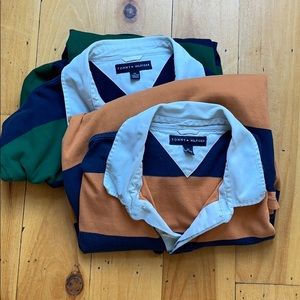 Lot of 2 Tommy Hilfiger long sleeve polo shirts